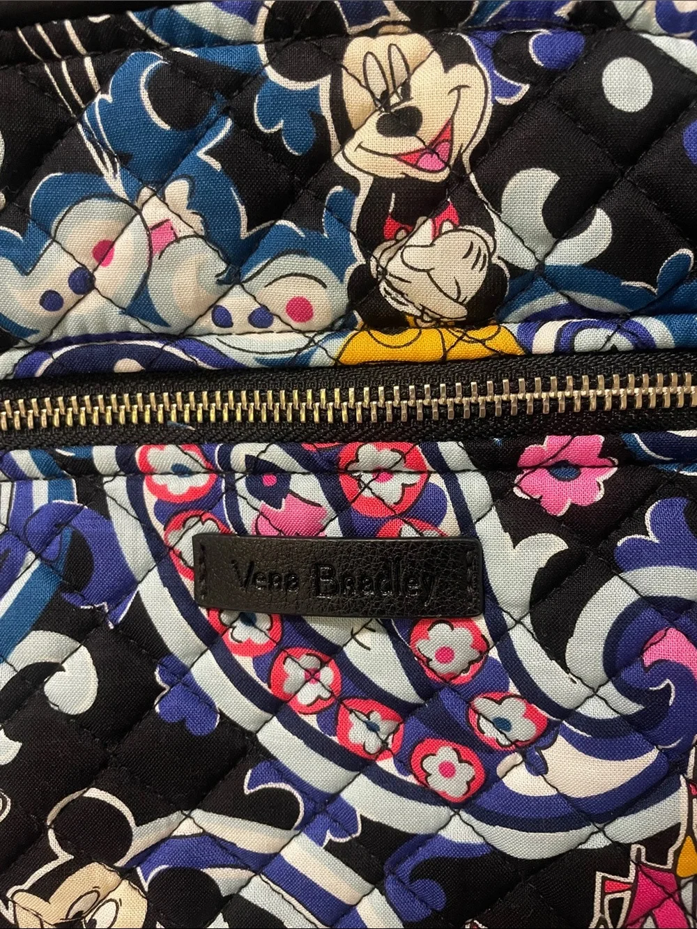 Worn Once Vera Bradley Mickey’s Whimsical Paisley Campus Backpack